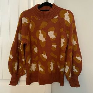 Leopard print sweater